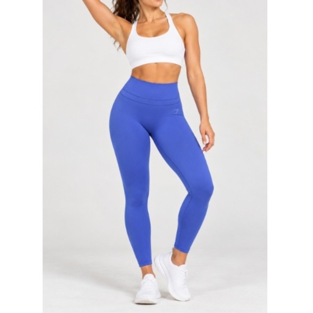 Gymshark Women's Blue Whitney Regular Leggings Size XXL NWT